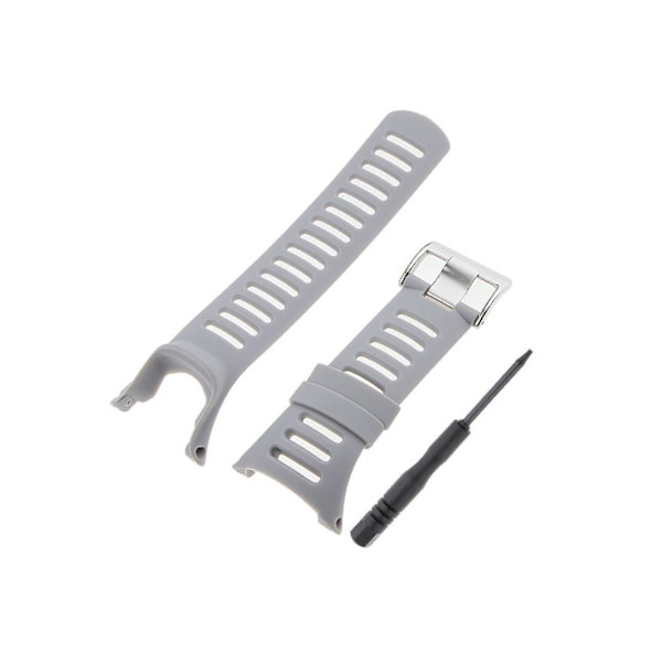 1/2/3 hållbara armbandsur i gummi för För Suunto Ambit3 Silver Grey 24mm 1 Pc