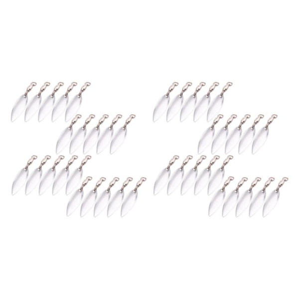 1/2/3/5 20 stycken Fiskedrag Verklighetstrogna fiskedrag Reflekterande Silver M 2Set