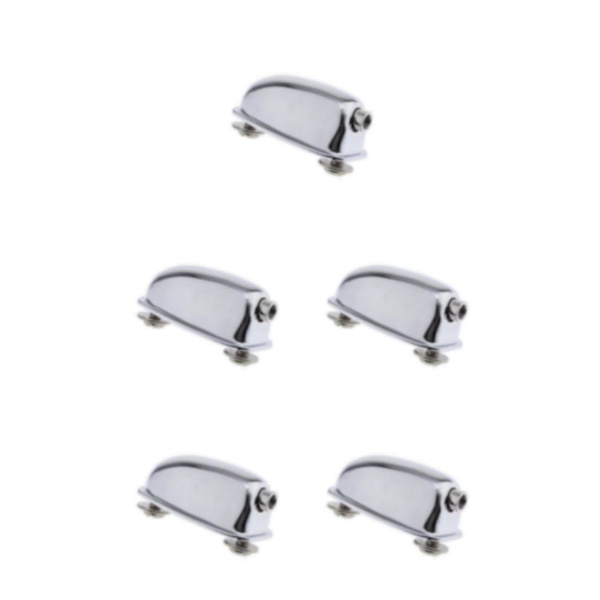 1/2/5 Silver Single End Tom / Snare Trum Lugs med montering 5Set