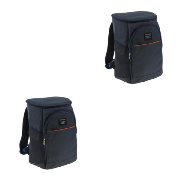 1/2 18L Backpack Cooler Camping Picnic Isolerad lunchbehållare Dark Blue 2PCS