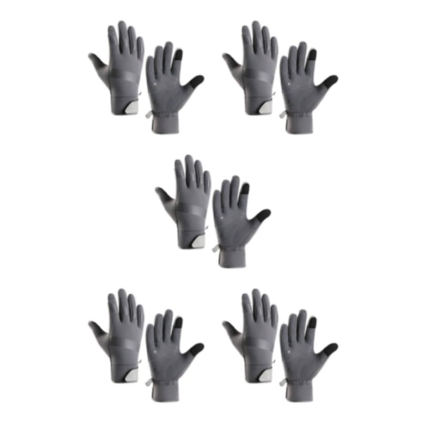 1/2/3/5 polyuretan vinterhandskar för oöverträffad värme och Grey M 5PCS