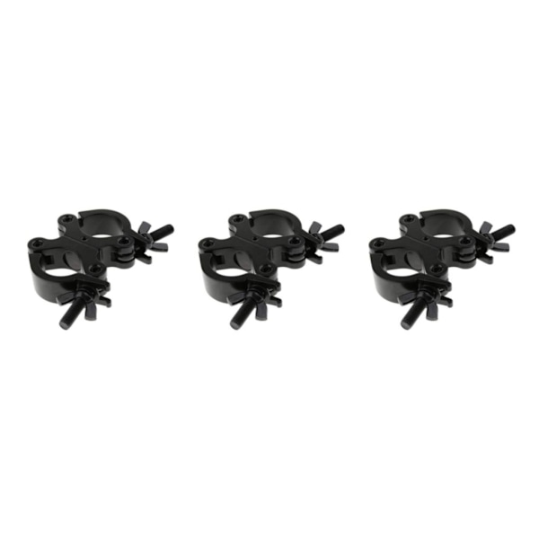 1/3/5 DJ Light Clamps Dubbel vridbar klämma för 1,25-1,38 tum Black 3Set