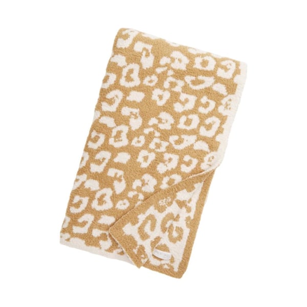 1/2/3 Throw Blanket Leopard Print Flanell Fleece Filtar Plysch light tan 40x47in 1Set