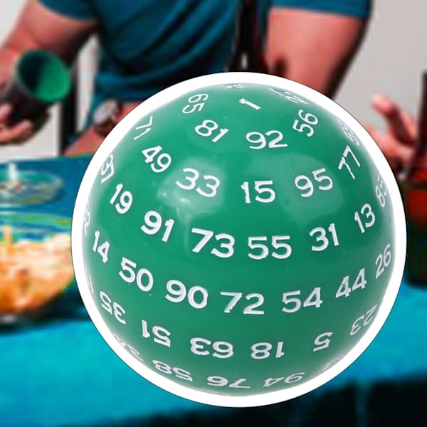 1/3/5 Akryltärningar Spelunderhållning Familjepolyedriska tärningar Green 48mm 1Set