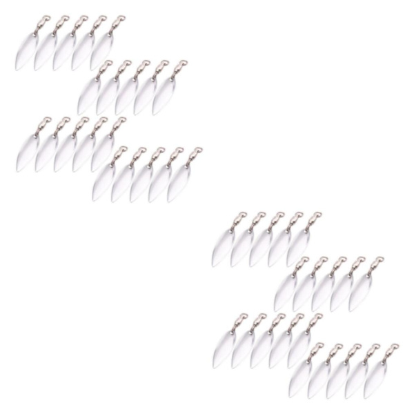 1/2/3/5 20 stycken Fiskedrag Verklighetstrogna fiskedrag Reflekterande Silver M 2Set