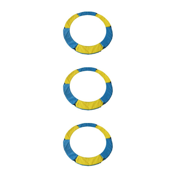 1/2/3/5 Ersättningsdyna för studsmatta säkerhetsstoppningsfjäder Yellow Blue 1.2m 3PCS