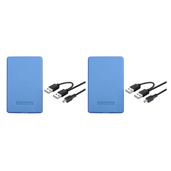 1/2/3/5 Portabelt hölje USB 2.0 för för bärbar dator Blue 12x7.6x1.3cm 2Set