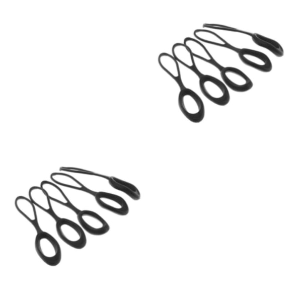 1/2/3/5 5 stycken Non- För slip Stark För Dragkedja Dragsladd Zip Black 66mm 2Set