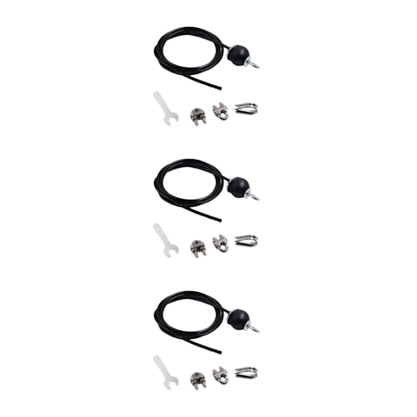1/3/5 Fitness DIY Trissa Kabelmaskin System Biceps Styrka Adjustable 3m 3PCS