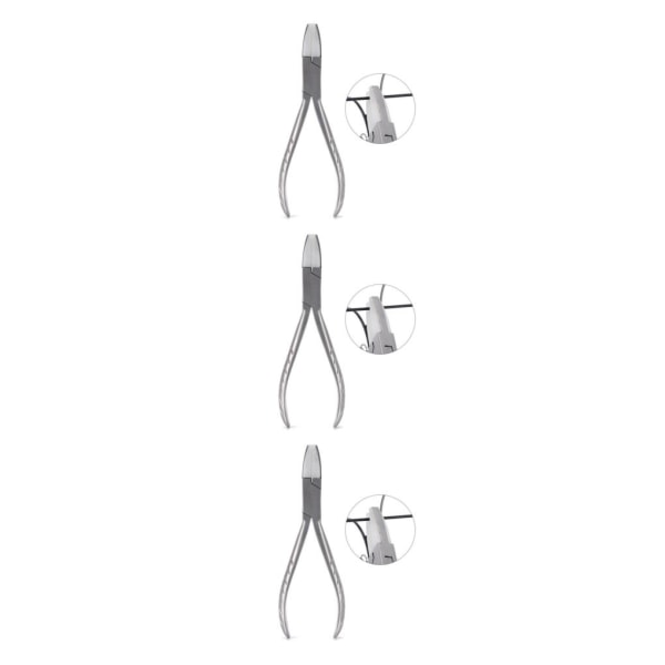 1/2/3/5 Glasögon Båg Tång Multi-Purpose för optiker YG1006 Approx. 15.5x5cm 3Set
