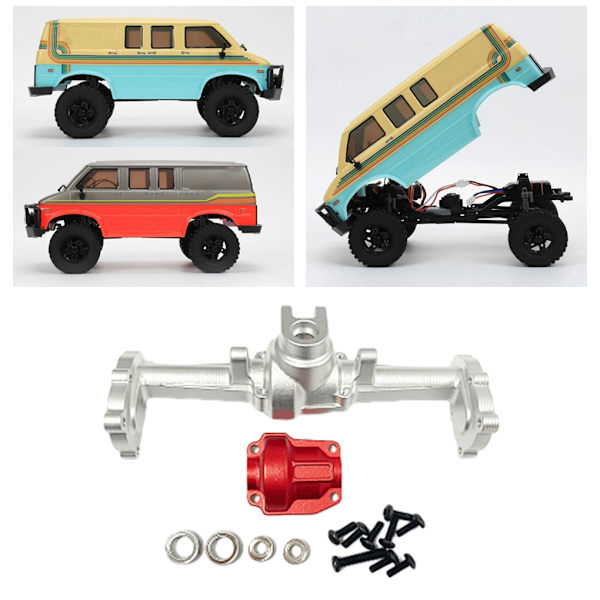 1/2/3 2st Legering CR18P Portalaxlar för Hobby Plus 1/18 CR18P Silver 1Set