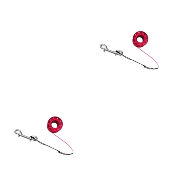1/2/3/5 Diving Finger Reel Guide Spool 15m Line Dual Ended För Red 15M Wire 2PCS