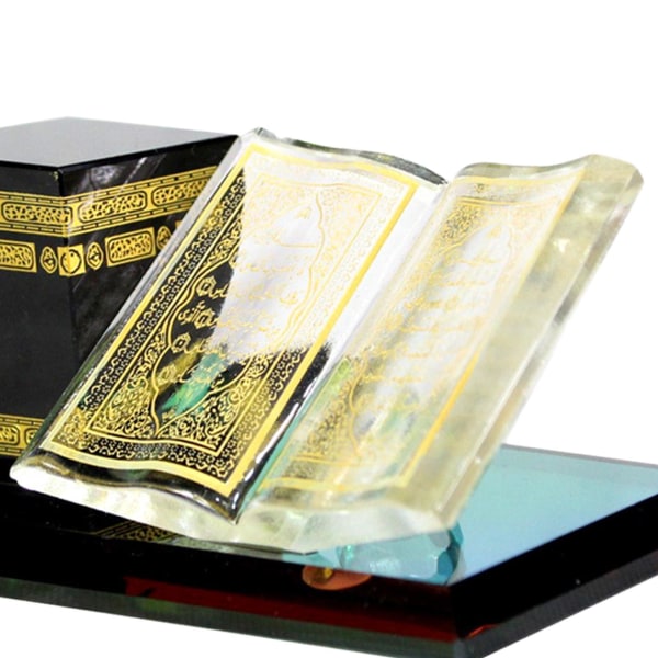 Muslimsk kristall miniatyrmodell islamiskt hemmabord för semester