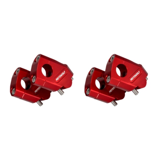 1/2/3 Universal Motorcykel Aluminium Handle Bar För Riser Bar Red 22mm 2PCS