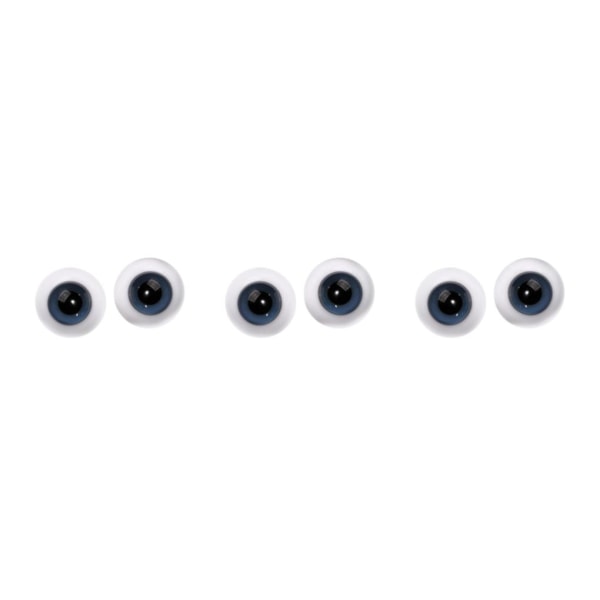 1/2/3/5 2x Doll Eyes Wiggle Eyes för Halloween rekvisita Skulptur Dark Blue diameter 6mm 3Set