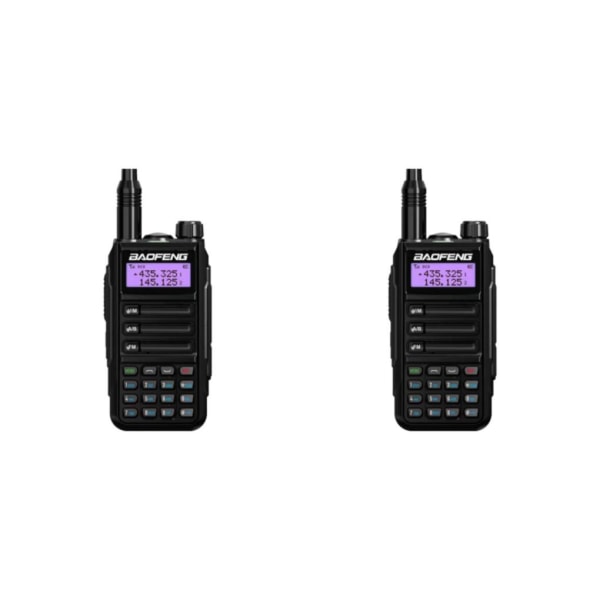 1/2 -16 Way Radio Radio Walkie Vattentät Tvåvägs Tvåvägsradio Black 2Set