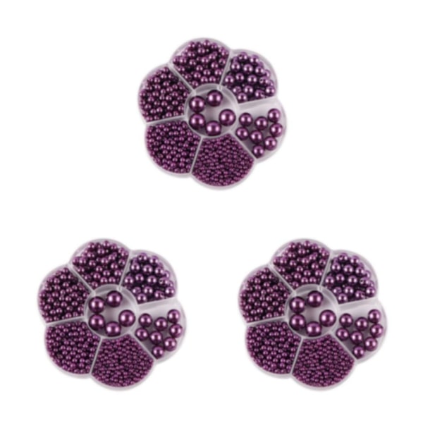 1/2/3/5 1150 stycken DIY-pärlpärlor för att göra vackra smycken Deep purple 3PCS