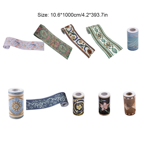 1/2/3/5 PVC Vattentät Tapet Border Sticker För Vägg Och style 7 1Set