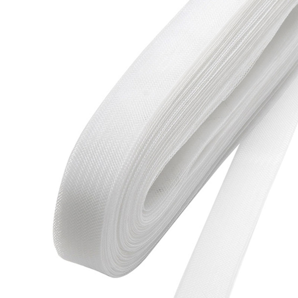 1/2 styv krinolin tagelfläta bröllopsklänning i Millinery White 2cm 1Set