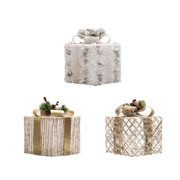 3 st julklappsförpackning med utsökta hantverkssäkra ingredienser Cotton