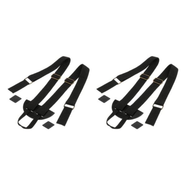 1/2 DIY Väska Tillbehör Ryggsäck Polyester Bomull Sybälte Black 2Set