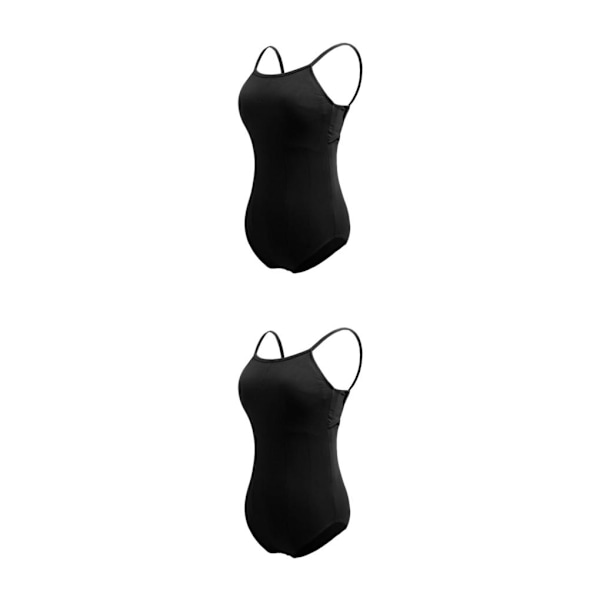 1/2/3 Dance Body Balett Leotard Dansoutfit Andas Black XL 2PCS
