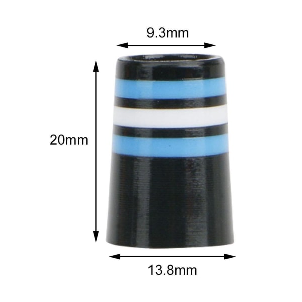 1/2/3/5 12st hållbara golfjärnshylsor för för konisk spetsjärn Blue White Black 9.3x20x13.8mm 1Set