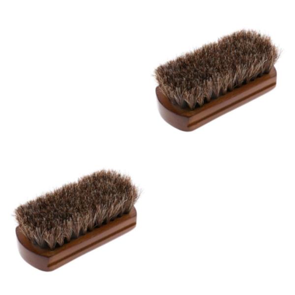 1/2/3 För Phenovo Horse Hair Shoe Shine Polish Buffing Shoes 2Set