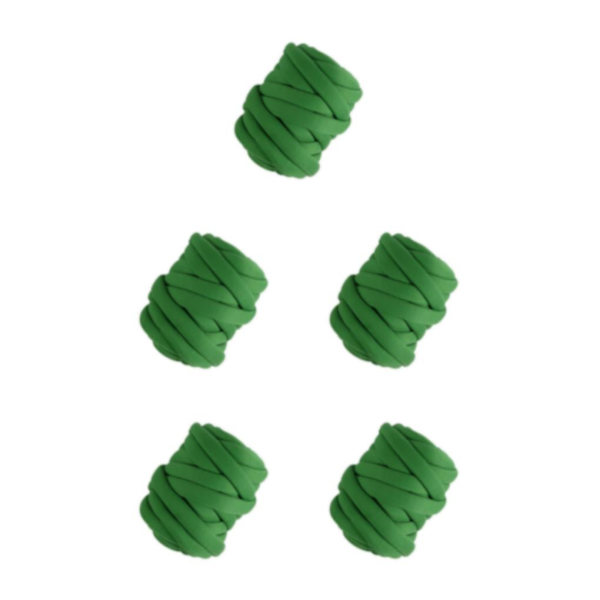 1/2/3/5 Chunky ullgarnfyllning Mjuk stickning för halsdukströja green 12 to 14m 5Set