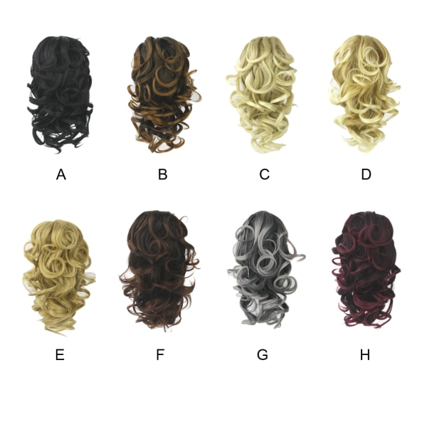 1/2/3/5 syntetiskt hår peruk Välj flera färger för snygg 27/613 1Set