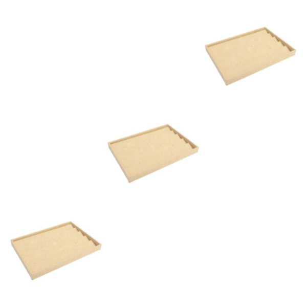 1/2/3 Stapelbara smycken fack för lådor butiker Showcase present Earrings Tray 35x24x3cm 3Set