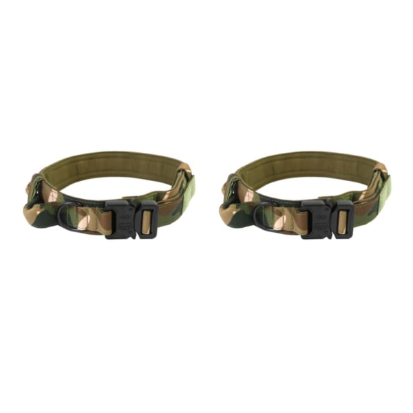 1/2/3/5 Justerbar Hållbar och säker för alla hundar Halsbandskoppel Camouflage XL 2Set
