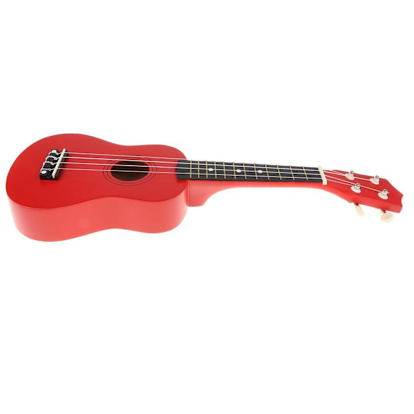 4 String Beginners Ukulele Hawaii Guitar Musical För Red 21 Inch