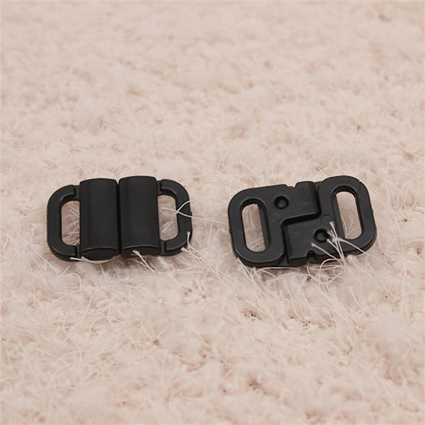 1/2/3/5 Plast BH Strap Juster Spänne Vackert utförande Transparent 20mm 1Set