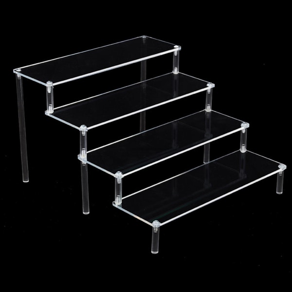 1/2 Acrylic Display För Riser Stand Parfym Cosmetics Holder Clear 29.5x34.5x20cm 1Set