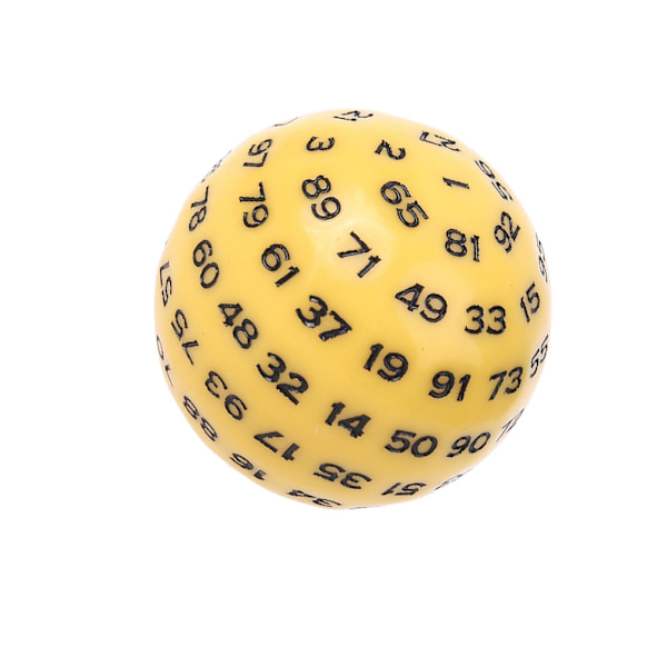 1/3/5 Akryltärningar Spelunderhållning Familjepolyedriska tärningar Yellow 48mm 1Set