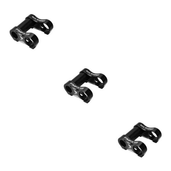 1/2/3/5 hopfällbar cykel dubbelstammad aluminiumlegering för cykling Black 75 x 72mm 3Set