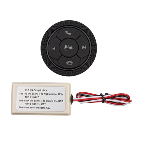 1/2/3/5 Universal Wireless Bluetooth Media Button 7 Key for För Black 46x12mm 2Set