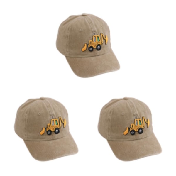 1/2/3/5 Solskydd cap för utomhusaktiviteter barn khaki 3Set