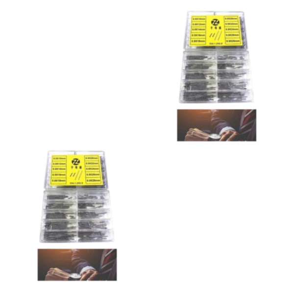 1/2 0,9 mm 10 mm~28 mm sortimentsstorlek klockband Rörstänger set band 2Set