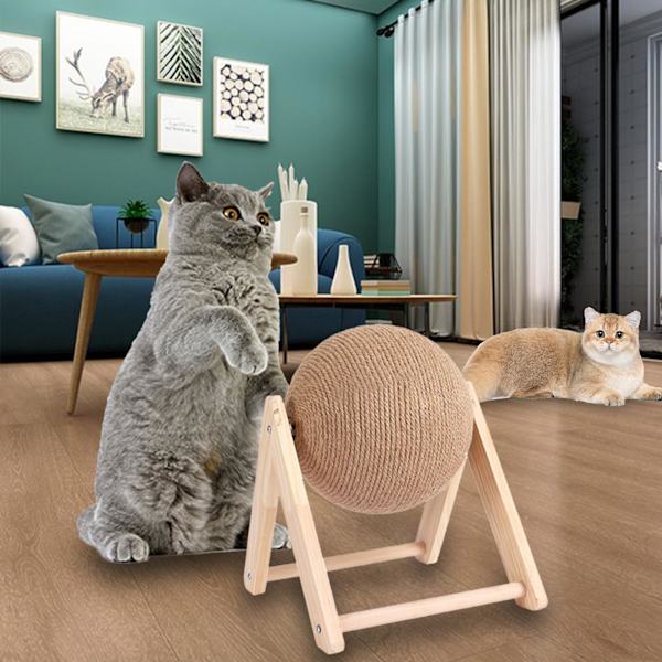 Cat Scratching Ball Slitstarka husdjurstillbehör Träning Hållbar L