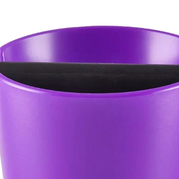 1/2 Coffee Knock Box Bin För Espresso Grinds Tamper Waste Tamp Purple open mouth 1Set
