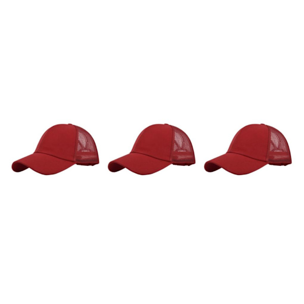 1/2/3/5 bomull Stilfull cap med justerbar rem - Sun CC636-4red 3PCS