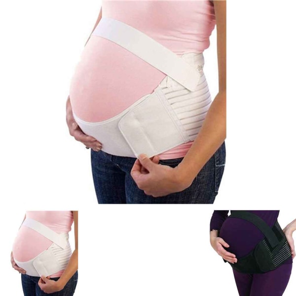 Mamma Buken Bälte Bandage Gravida kvinnor Prenatal Rygg Black M f020 |  Black | M | Fyndiq