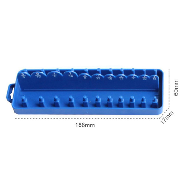 1/4 3/8 1/2 Socket Tray Rail Rack Hållare Organizer 44930 Medium