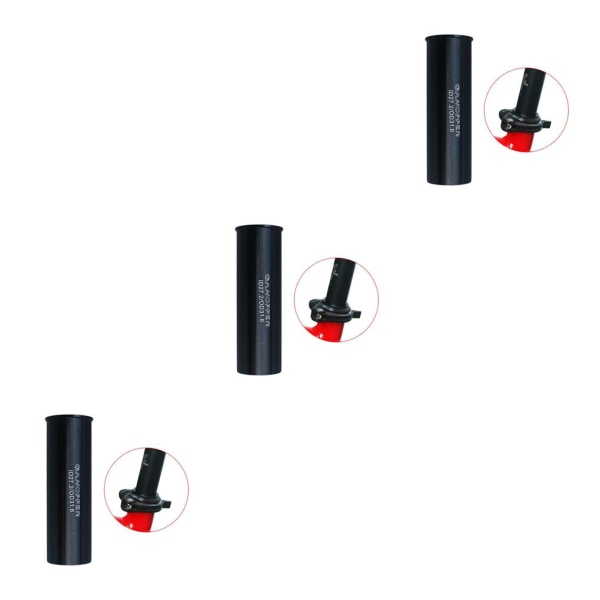1/2/3/5 Sadelstolpe i aluminiumlegering 100 mm lång ombyggnad 27.2 to 31.6 3PCS