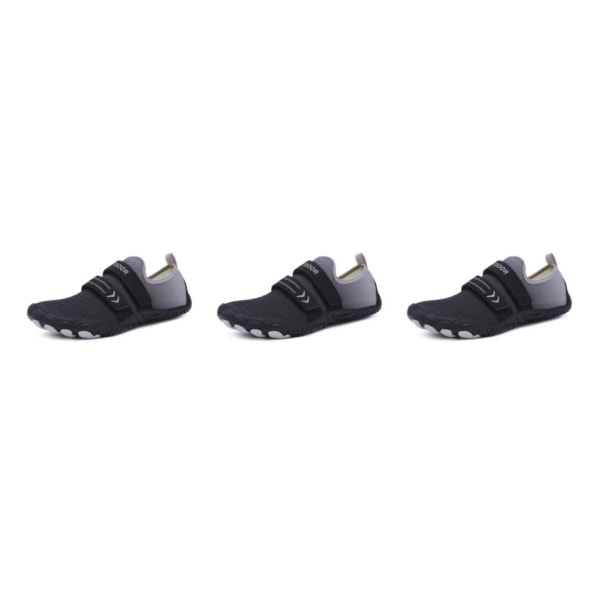 1/2/3 Strandpromenad Vattensko Vada Sneakers Nonslip Fitness Black Size 45 3PCS