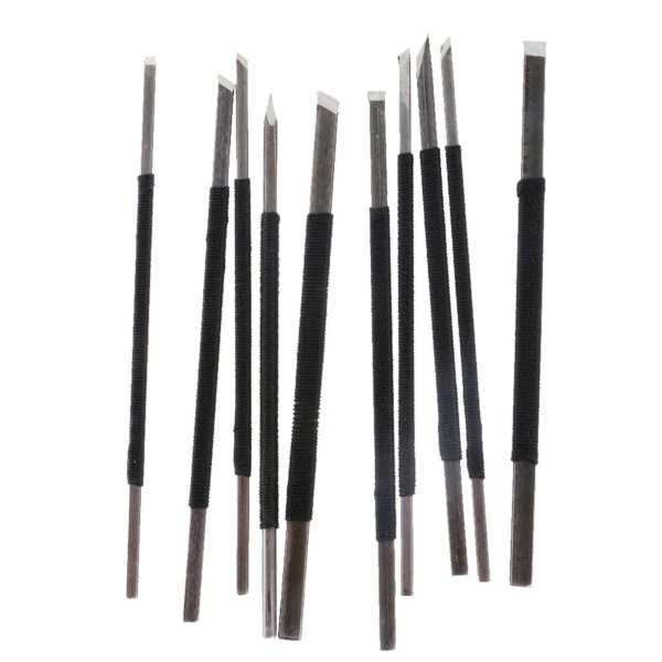 10 stycken/ set Sten Seal Graver Burin Stone Carving snidade verktyg
