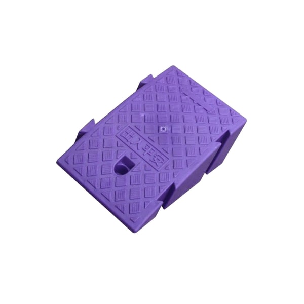 Halkfri bärbar trottoarramp Tröskelramp för rullstol Trottoarramp Purple 16cm