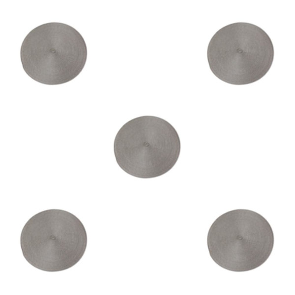 1/2/3/5 runda bordstabletter Bred applicering Robust och hållbar LightGray 5Set